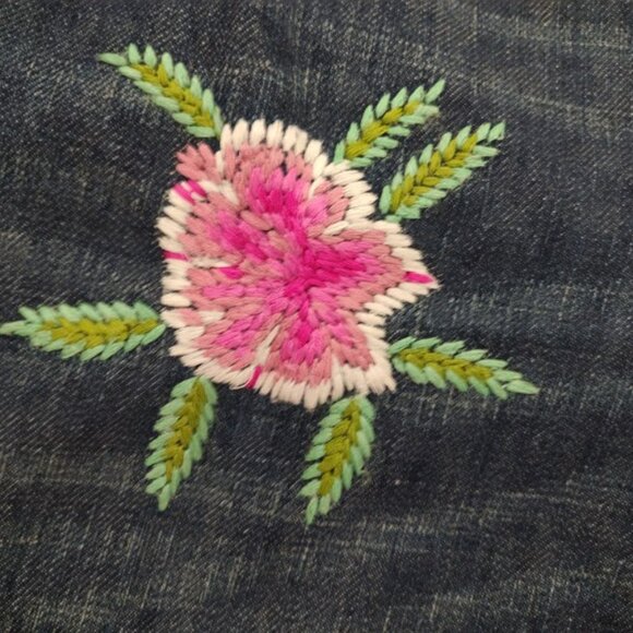EMBROIDERED PALM TREE JEANS BY BOSTON PROPER - Picture 4 of 5